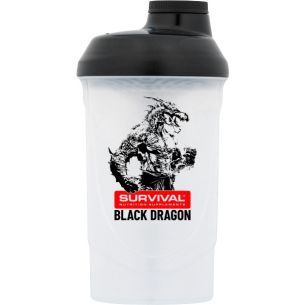 Šejkr Survival Black Dragon - 600 ml (bílo-černý)