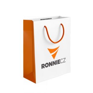 Dárková taška Ronnie.cz (bílo-oranžová) Dárková taška Ronnie.cz (bílo-oranžová)