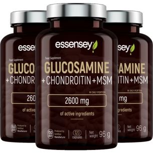 Essensey Glucosamine + Chondroitin + MSM - akce 2+1 Essensey Glucosamine + Chondroitin + MSM - akce 2+1
