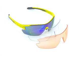 AUTHOR Brýle Vision LX SBRIGHT Orange 65 & BluRevo 13  (žlutá-neonová/černá)