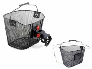 AUTHOR Koš AO-QRB s držákem d.25,4/ d.31,8mm (černá)