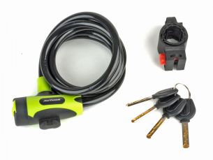 AUTHOR Zámek ASL-25 spir d.10x1500mm (zelená/černá)