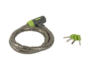 AUTHOR Zámek ACL-90 C-Armored d.22x1200mm (černá/zelená) AUTHOR Zámek ACL-90 C-Armored d.22x1200mm (černá/zelená)