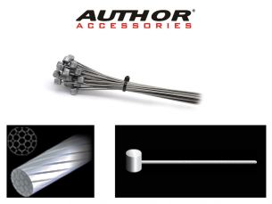 AUTHOR Lanko brzdové ABS-Lb-Mtb 1,5x1500mm stříbrná