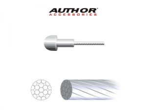 AUTHOR Lanko brzdové ABS-Lb-Road 1,5x2000mm stříbrná AUTHOR Lanko brzdové ABS-Lb-Road 1,5x2000mm stříbrná