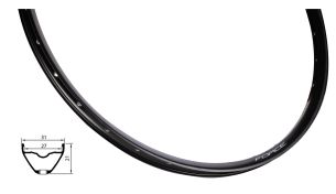 ráfek FORCE XC DISC 622x27, 28děr, černý