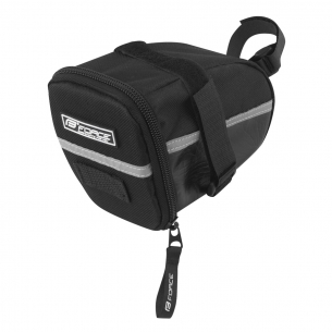 brašna pod sedlo FORCE MID suchý zip, černá M