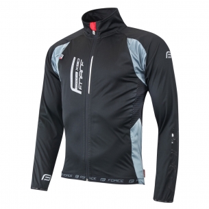 bunda F X80 tenký softshell UNI, černo-šedá M