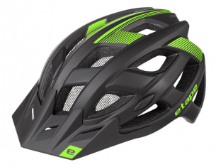 Etape Escape černá/zelená mat cyklistická helma