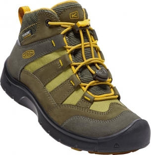 Keen Hikeport Mid WP Jr dark olive/citrus